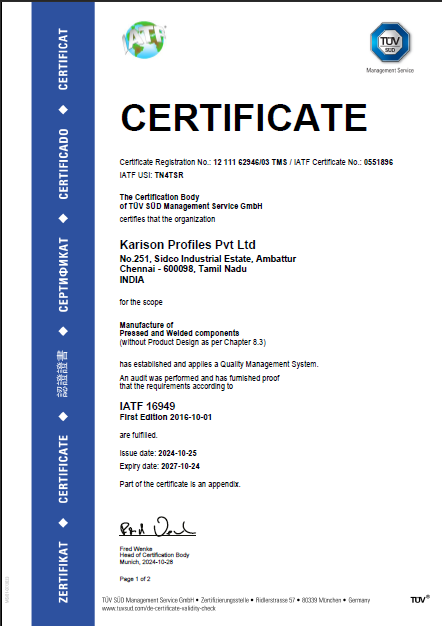 IATF Certificate